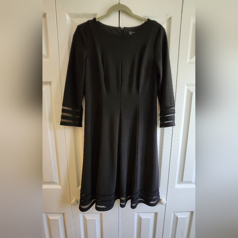 Jessica Howard Black 3/4 Sleeve Dress